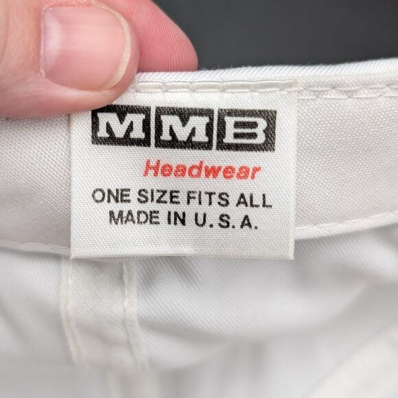 Vintage Oldsmobile Hat Cap Strap Back White Made USA Rope Advertising Mens 80s - Picture 8 of 10